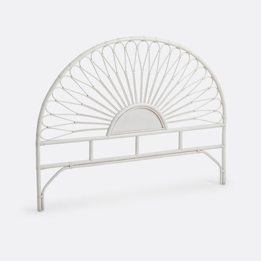 Tête De Lit Rotin Blanc 160