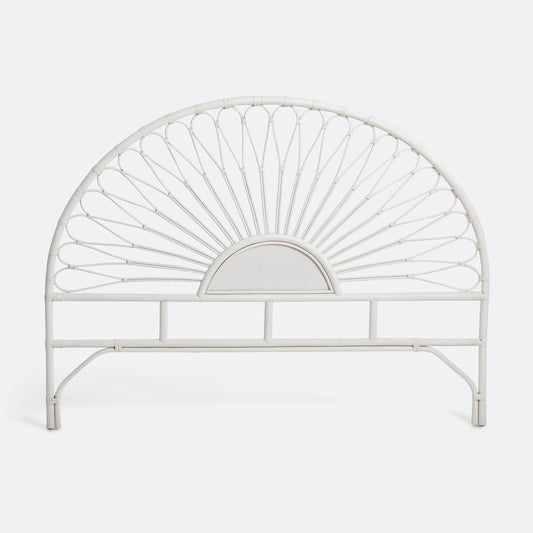 Tête De Lit Rotin Blanc 160