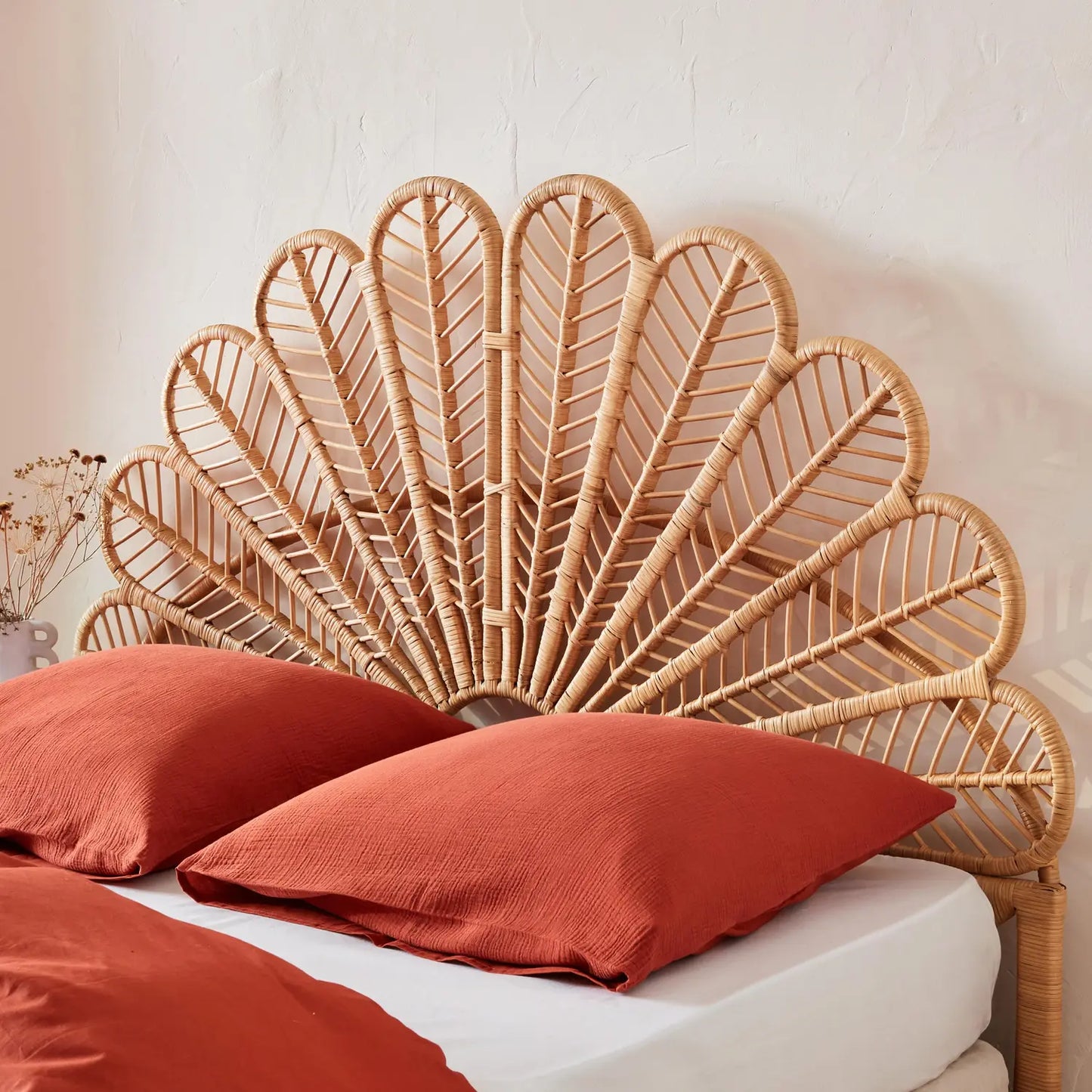 Tête De Lit Rotin Paon