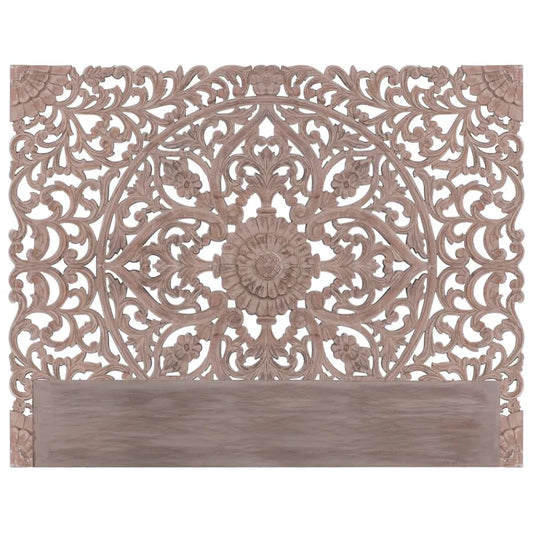 Tête De Lit En Bois Sculpté 180 Marron