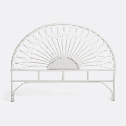 Tête De Lit Rotin Blanc