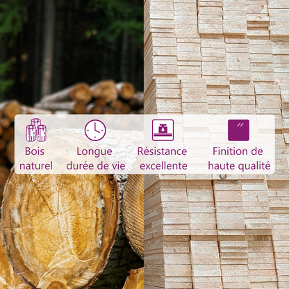 Tête De Lit En Bois Naturel