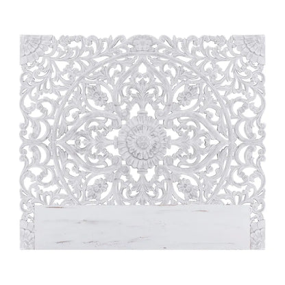 Tête De Lit En Bois Sculpté 160 Blanc