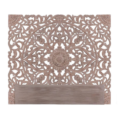 Tête De Lit En Bois Sculpté 160 Marron