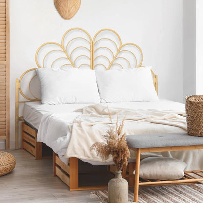 Tete De Lit Rotin Fleur